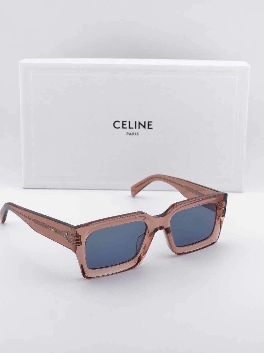 Celine CL40280U 74V Rectangle Sunglasses - Rose/Blue - Picture 7 of 11